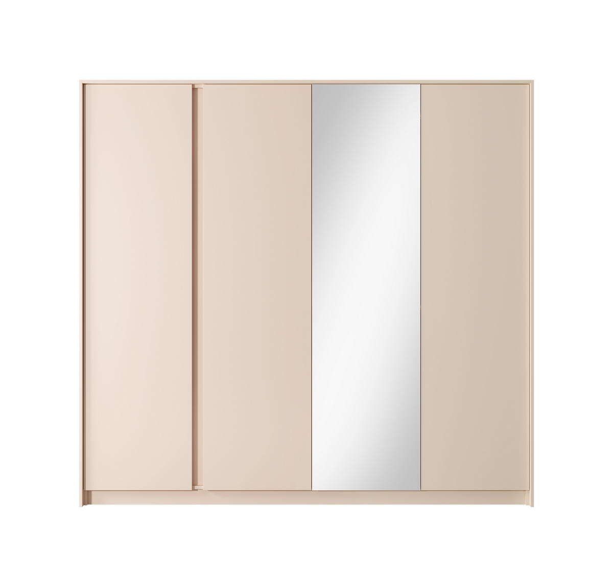 KLEIDERSCHRANK Piemontesia 4T Beige 223,2/210/55,4 cm – mit Push-to-Open-Funktion - Beige, Holzwerkstoff (223.2/210/55.4cm) - AX Living