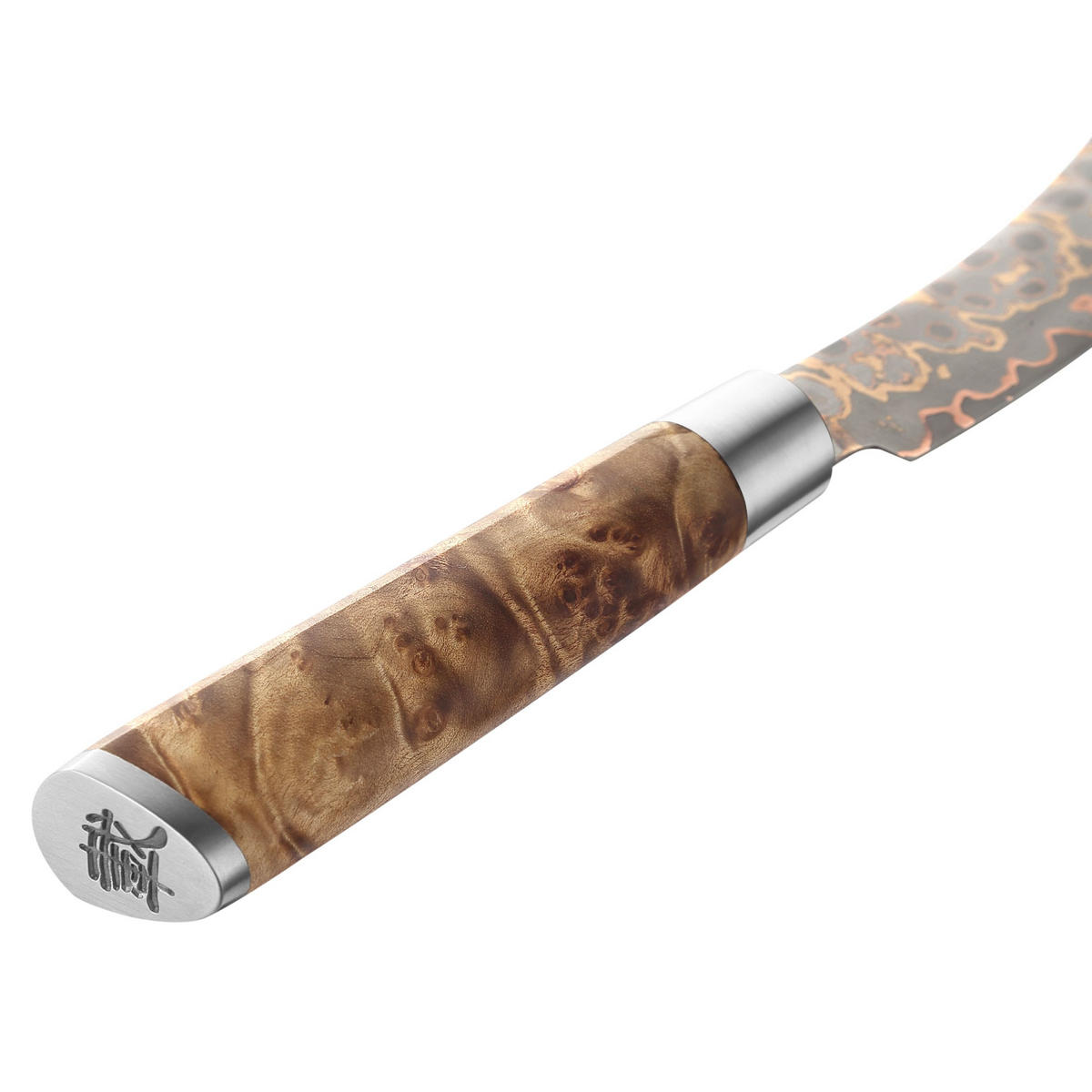 STEAKMESSER 13 cm - Ahornfarben, Holz/Metall (25cm) - Zayiko