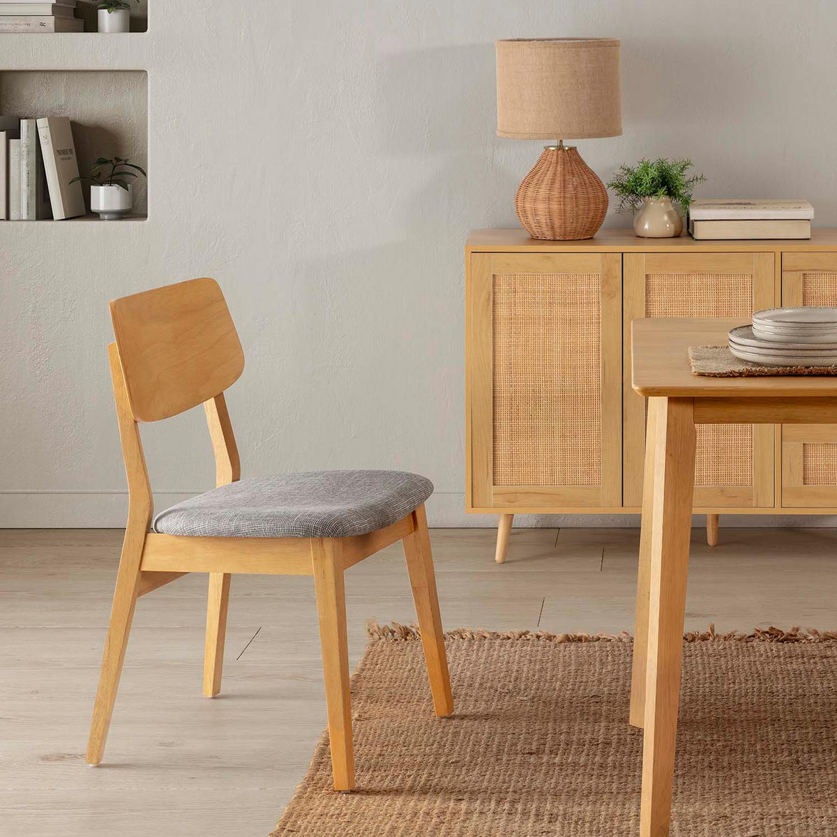 STUHL-SET 2 Susi Eichenfarbe, Massivholz - Honigeiche, Holz (49/82/52cm) - VS Venta-stock