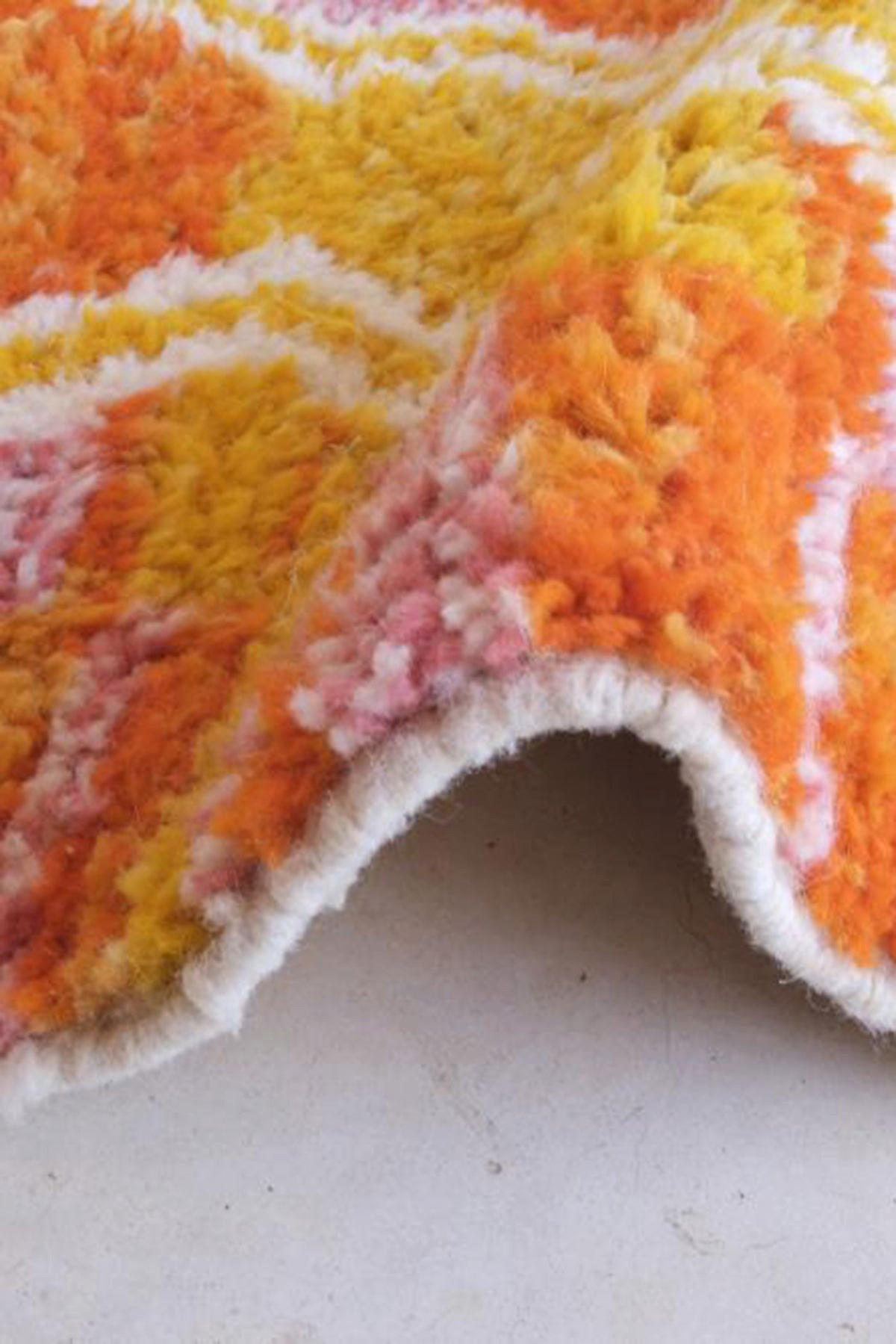 BERBERTEPPICH aus reiner Wolle 210x 271 cm - Orange, Naturmaterialien (210/271cm) - AFK Living