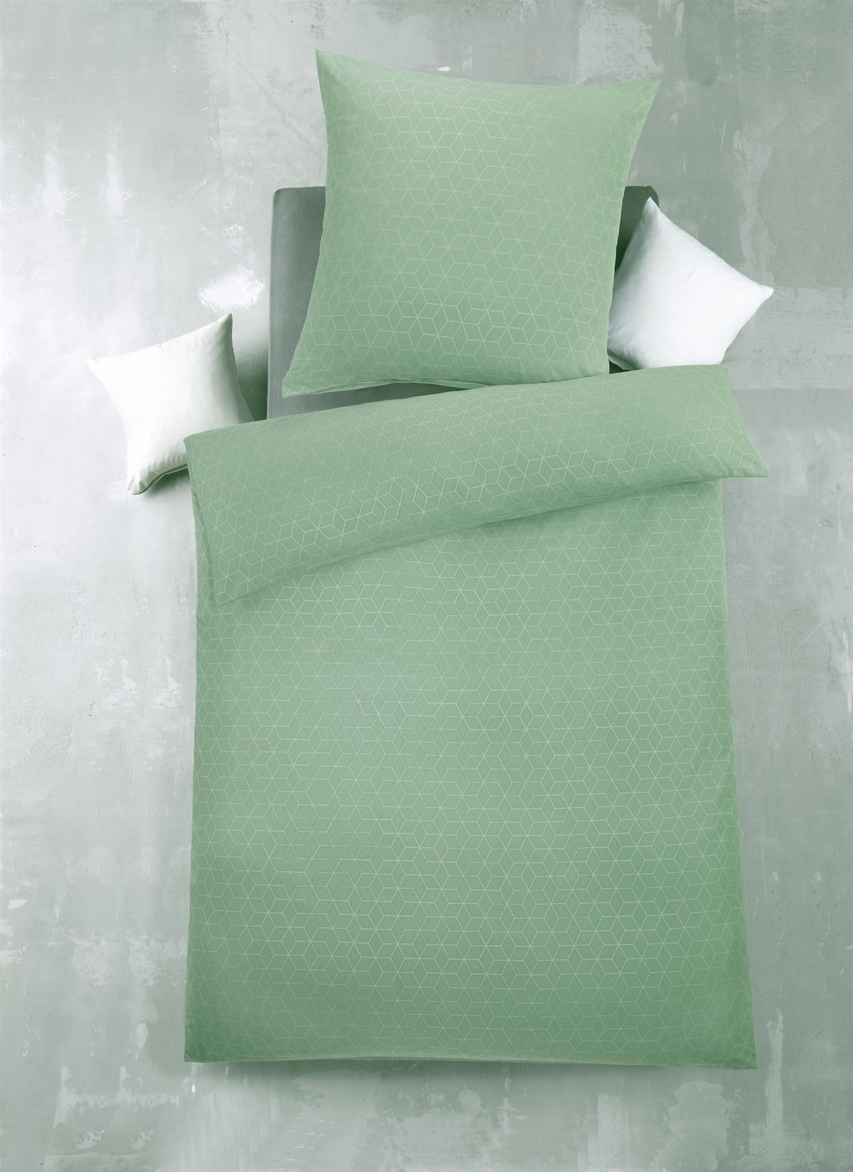 MIKROFASER-BETTWÄSCHE 135x200 Super softer Bettbezug aus 100% Polyester, Bettbezüge Grün Muster - Grün, Textil (135/200cm) - Carpe Sonno