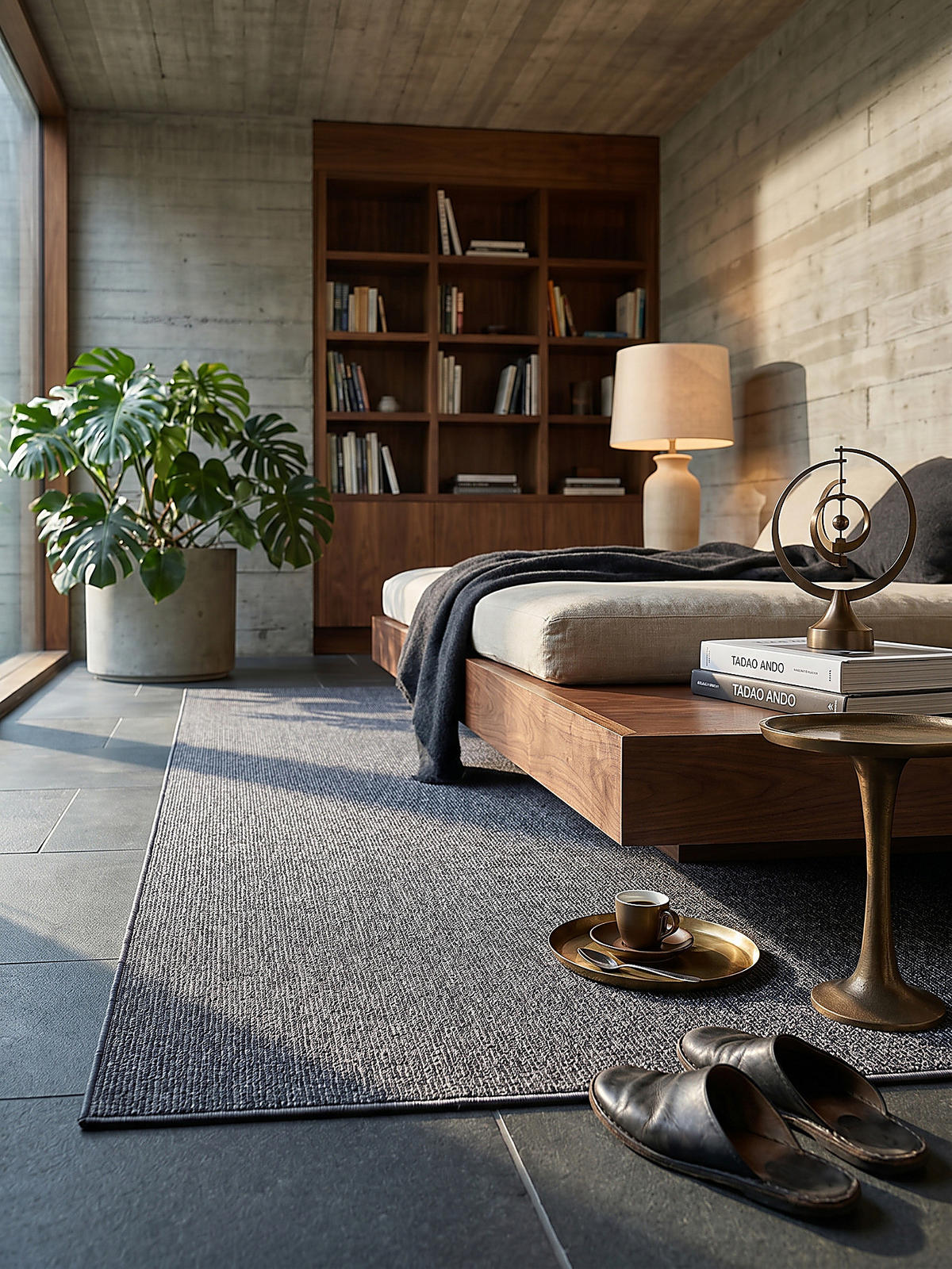 TEPPICH Niederflor Uni COLFOSCO Polypropylen Beige 133 x 133 cm - Anthrazit, Textil (160/230cm) - KADIMA DESIGN