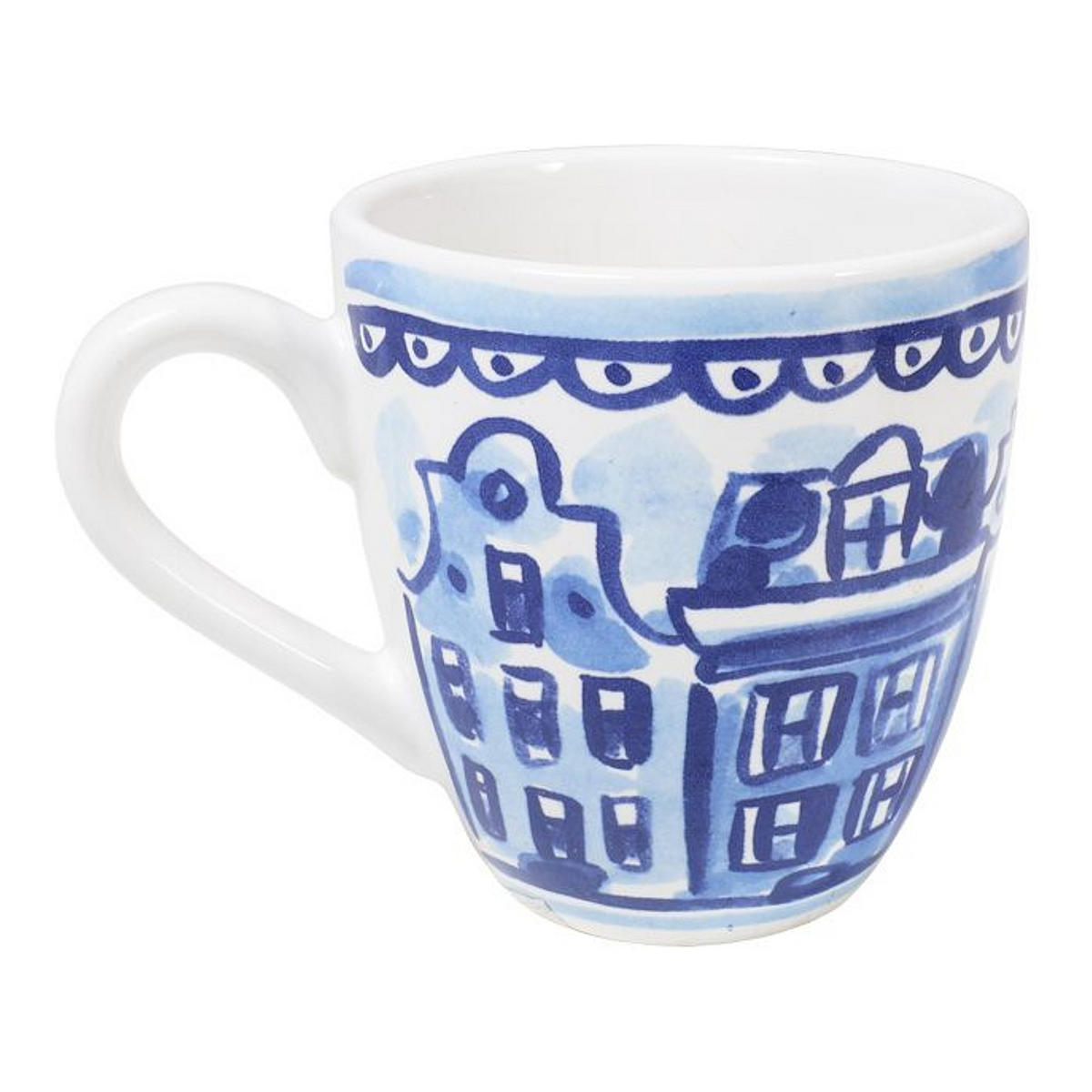 MINI-BECHER Tulpe in Blau - 200 ml - Blau, Keramik (0.2L) - Blond Amsterdam