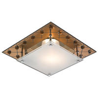LED DECKENLEUCHTE Metall Kupfer Kristalloptik Glas - Kupferfarben, Glas (26/26/8.5cm) - Esto
