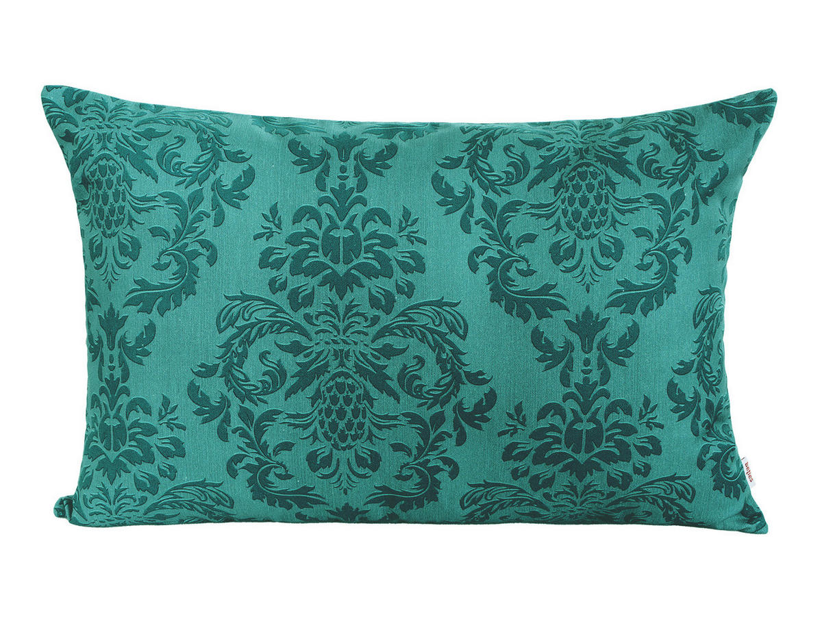 KISSENNHÜLLE Epoche petrol-grün 40/60 cm - Petrol, Textil (40/60cm) - beties Heimtextil