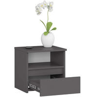 NOČNÝ STOLÍK Grafitovo šedá 40/40/35 - grafitová, kompozitné drevo (40/40/35cm) - RAUMHIRSCH FURNITURE
