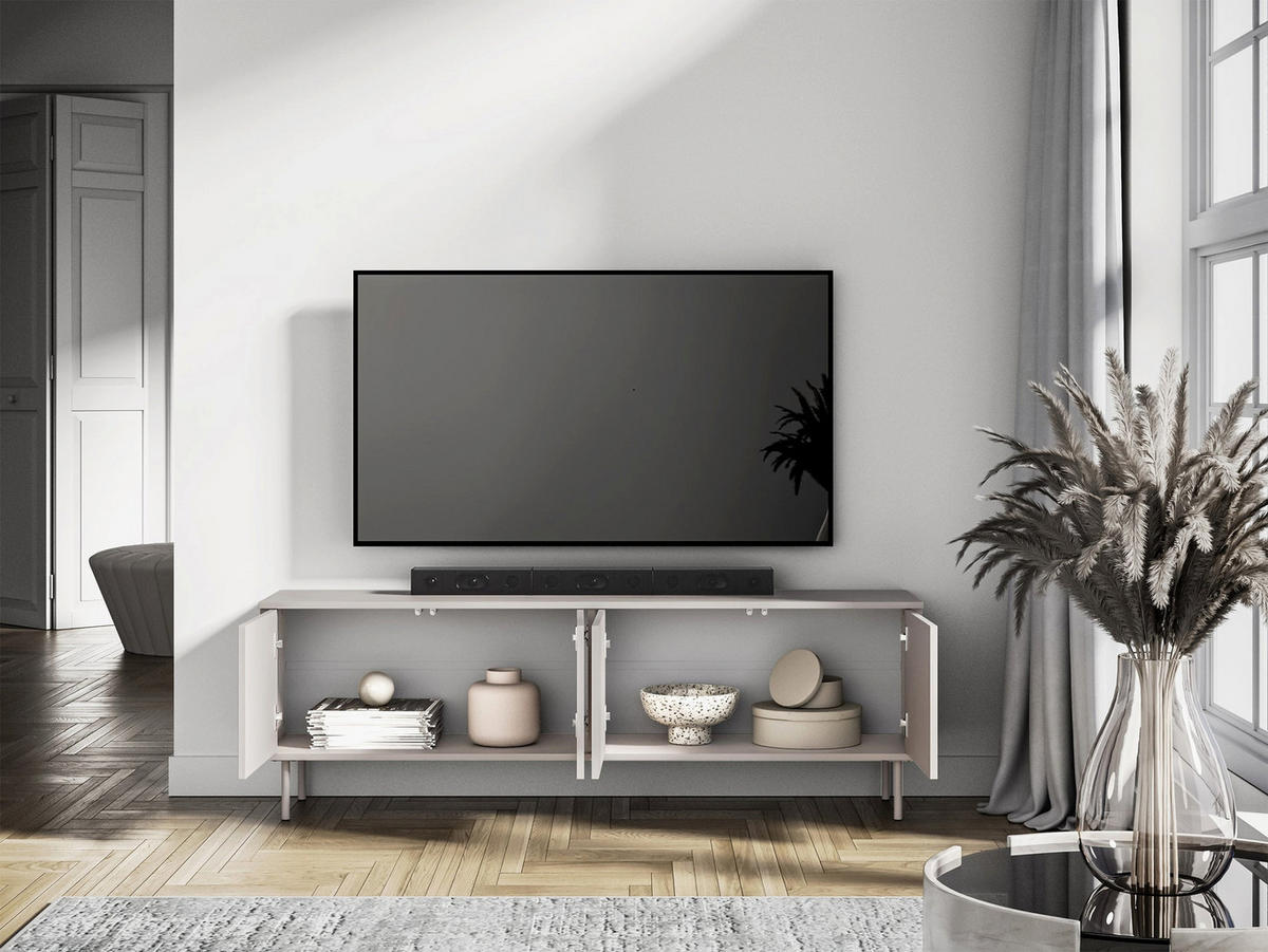 TV-LOWBOARD Orvella Taupe 159,7 cm - Taupe, Holzwerkstoff (159.7/53/34cm) - Homebook