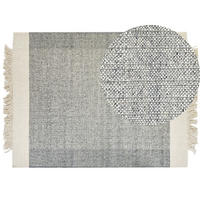 KURZFLOR-TEPPICH Tatlisu 230/160 cm - Grau, Textil (160/230cm) - Beliani