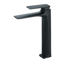 WASCHTISCHARMATUR Messingkern, Einhebelmischer, Hoch, Schwarz - Schwarz, Metall (17.7/30/4.4cm) - Kaket
