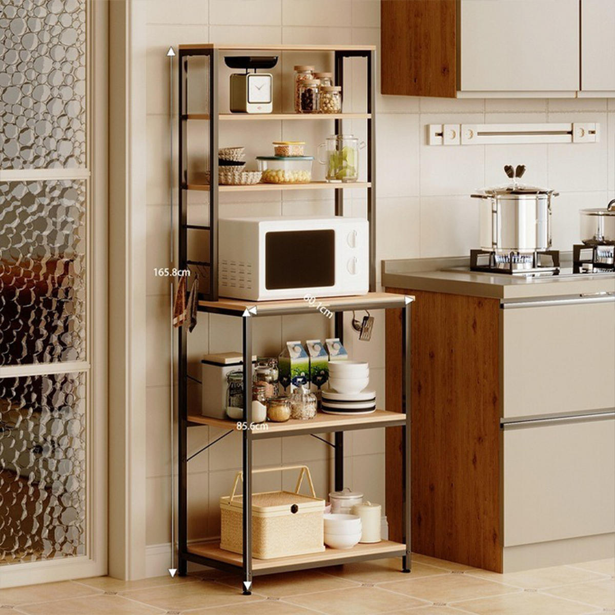 REGAL, braun 60/40/166 cm - Braun, Holzwerkstoff (60/166/40cm)