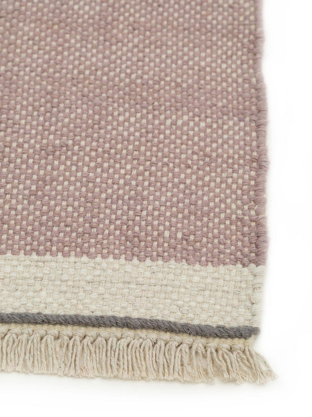 WOLLTEPPICH Karla Pink 120x170 cm - Pink, Naturmaterialien/Textil (120/1cm) - KUNSTLOFT