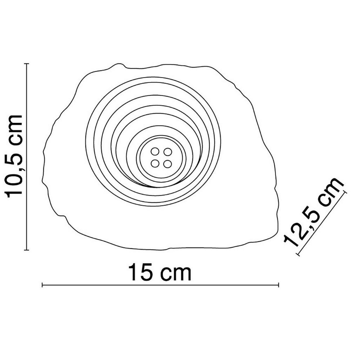 LED AUSSENLEUCHTE Steinoptik Grau 6er Set - Grau, Kunststoff (16.5/12.3/10.5cm) - Globo Lighting