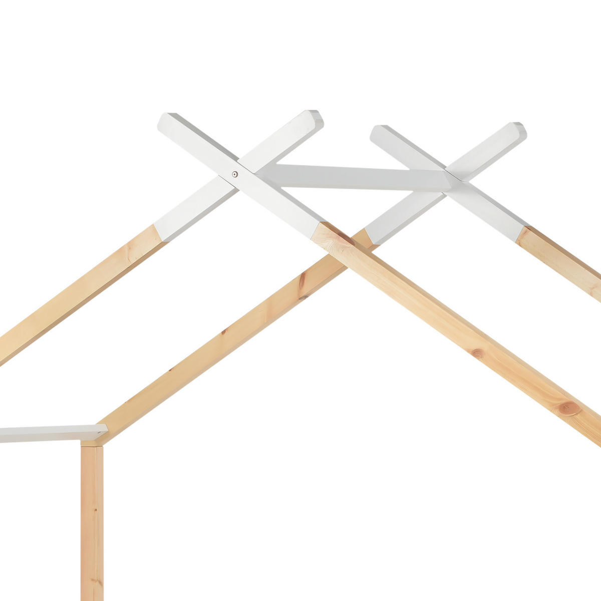 KINDEREINZELBETTEN aus Kiefer-Massivholz 90x200 cm in Weiß mit Schubladen - Weiß, Holz (90/200cm) - Modfu