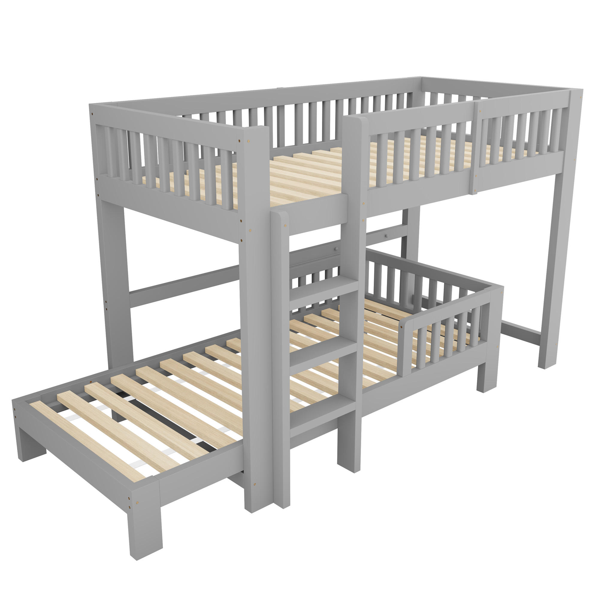 ComfortXL Etagenbett Grau 90x200 cm