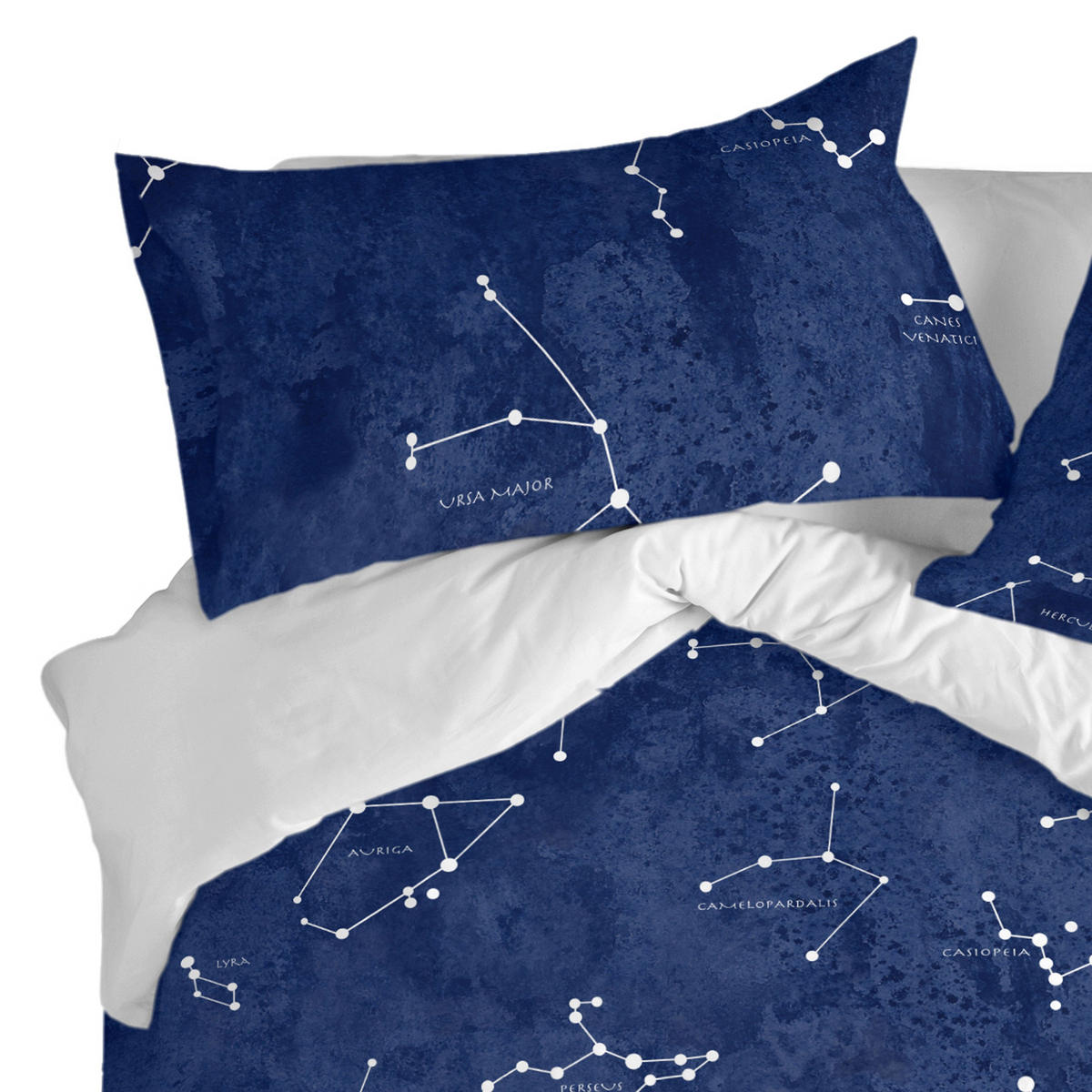 KISSENBEZUG cosmos 80x80 cm mehrfarbig - Multicolor, Textil (80/80cm) - Happy Friday