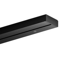 GARDINENSCHIENE 90cm 1-läufig - Schwarz, Kunststoff (6/1.8/90cm)