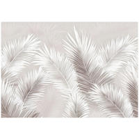 FOTOTAPETE Blätter Beton Rosa 200x140 cm - Multicolor, Papier (200/140cm) - Wallarena