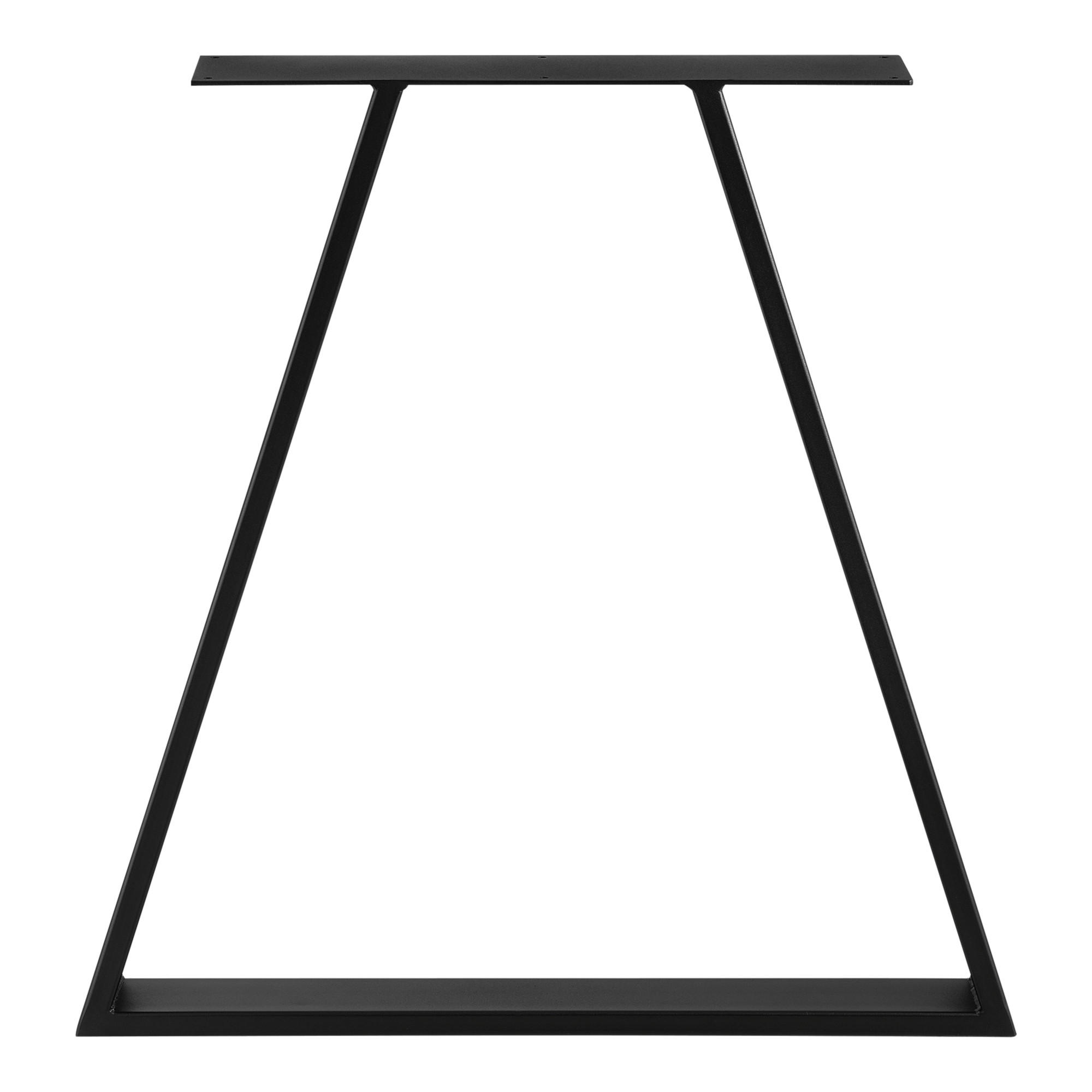 TISCHGESTELL-SET 2-TLG. Eschau - Schwarz, Metall (70/72/10cm) - [en.casa]