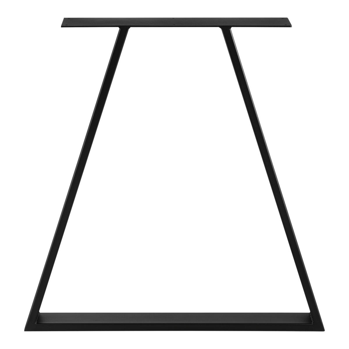 TISCHGESTELL-SET 2-TLG. Eschau - Schwarz, Metall (70/72/10cm) - [en.casa]