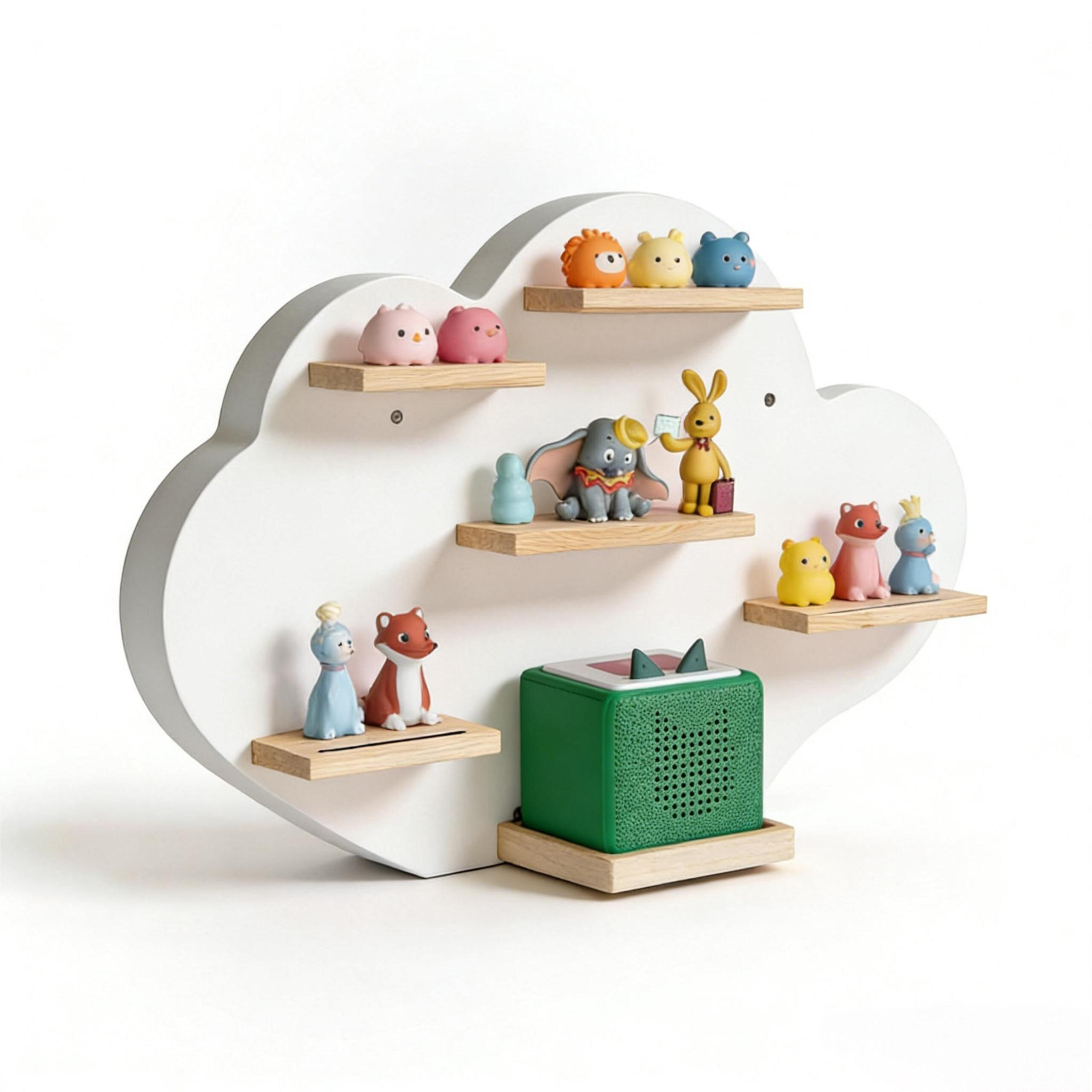 WANDREGAL Weiß Wolkenform Magnetstreifen MDF 40x61 cm - Weiß, Holz/Holzwerkstoff (61/40/17cm) - Relaxdays