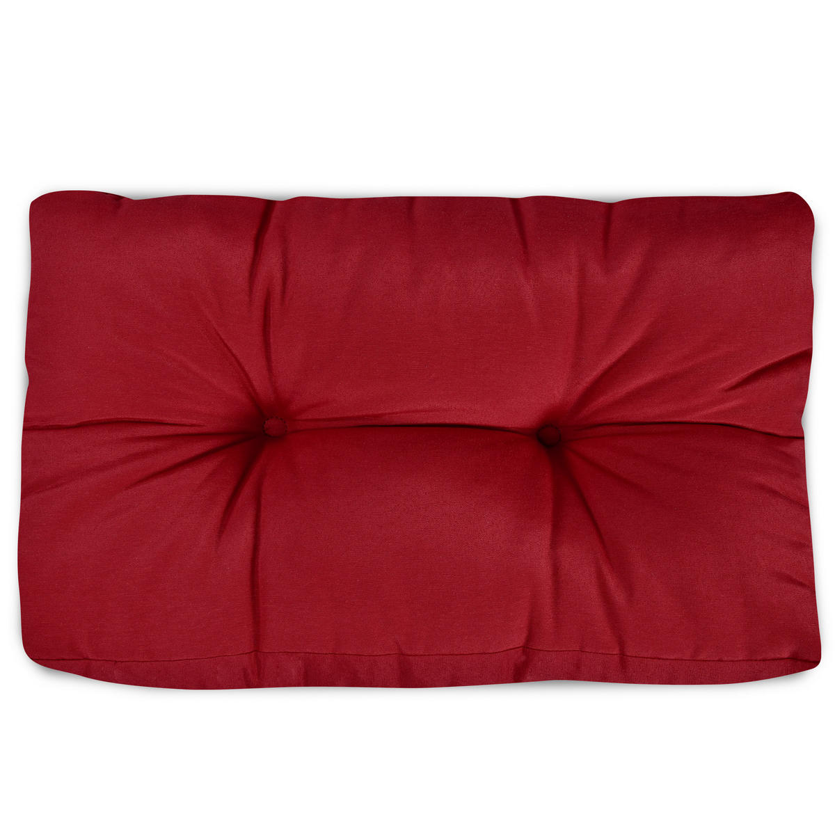 PALETTENKISSEN Eco Style Rücken 60/40/10 cm Rot (2tlg) - Rot, Textil (40/20/60cm)