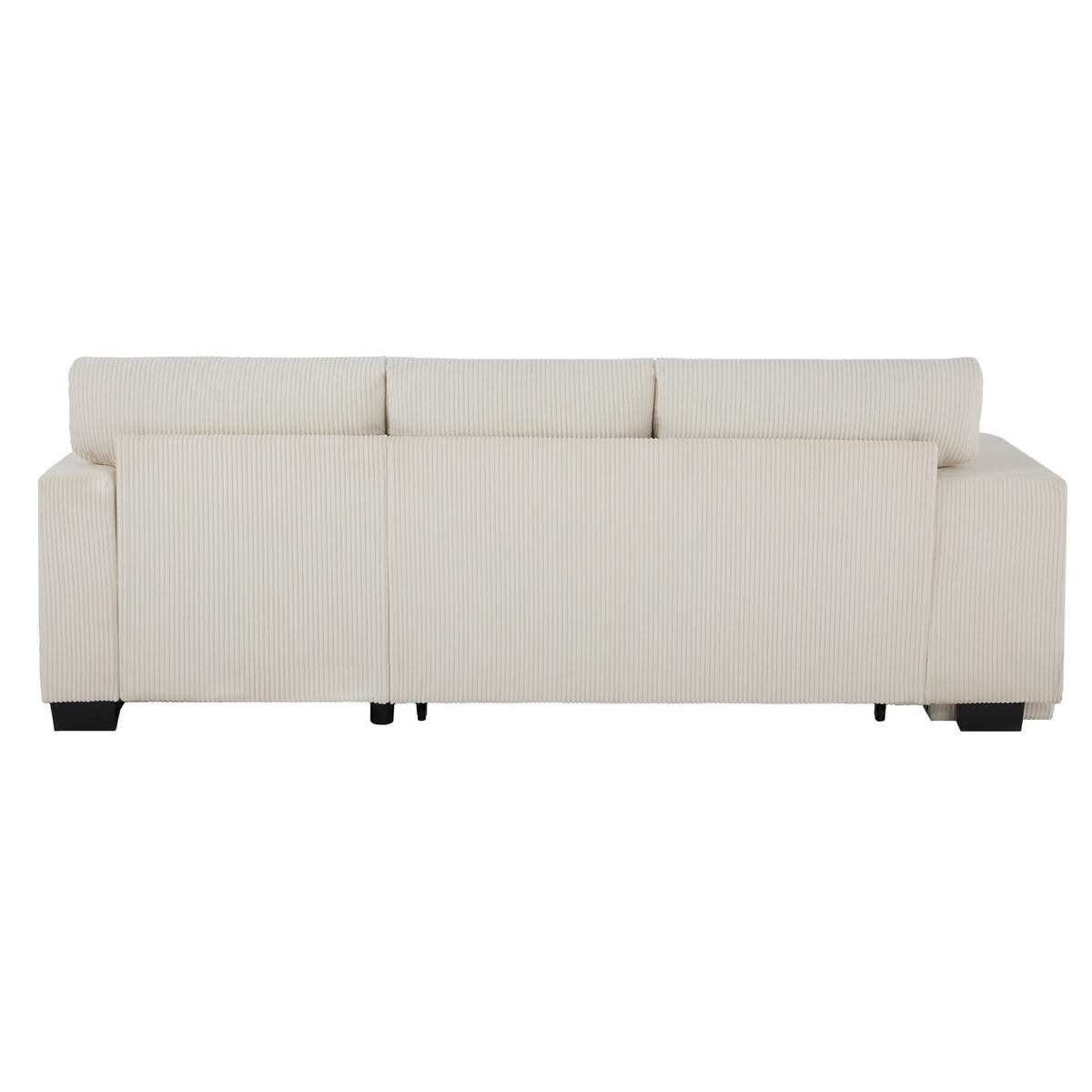 SCHLAFSOFA 231x131.5x84 cm aus Cord mit USB-Ladeanschluss, beige - Beige, Textil (131.5/84/231cm) - Luhomfu