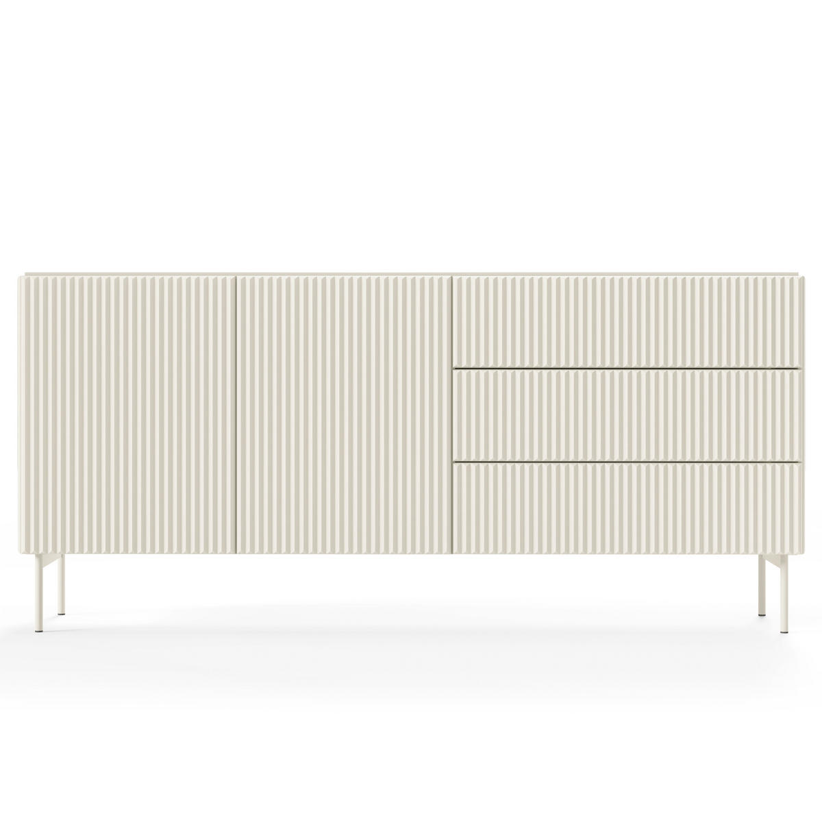 SIDEBOARD TRATTO 177/81,2/39,8cm mit 3 Schubladen 2 Türen Kaschmir - Kaschmir, Holzwerkstoff (177/81.2/39.8cm) - MASSENO