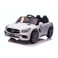 KINDER ELEKTROAUTO Mercedes SL 65 AMG weiß - Weiß, Kunststoff (108/63/46cm) - TPFLiving
