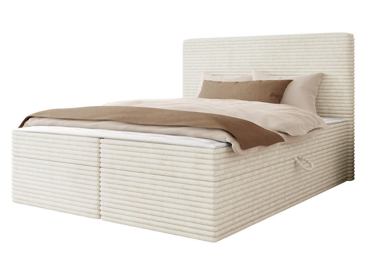 BOXBETT Wokio - H3 - Schwarz/Naturfarben, Holzwerkstoff/Kunststoff (160/200cm) - MIRJAN24