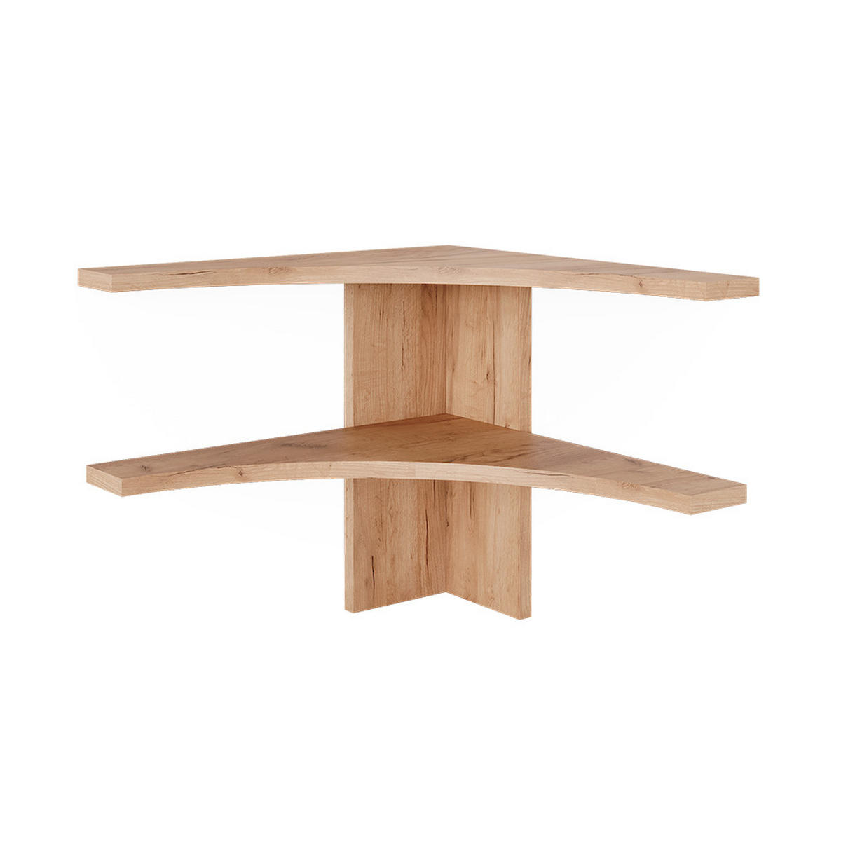 ECKREGAL Roman Goldkraft Eiche 43.5 x 37 cm - Anthrazit/Sonoma Eiche, Holzwerkstoff (43.5/37/43.5cm) - Vicco