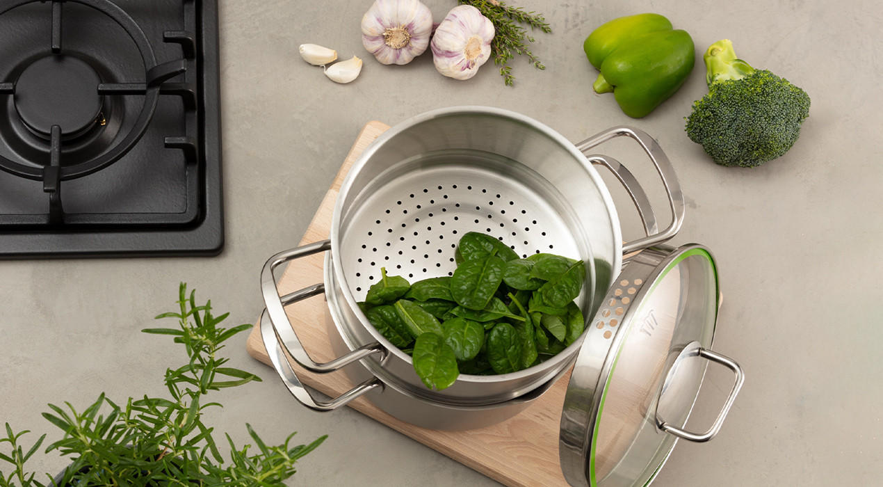 Chefkoch+Fackelmann Dampfgarer Topf