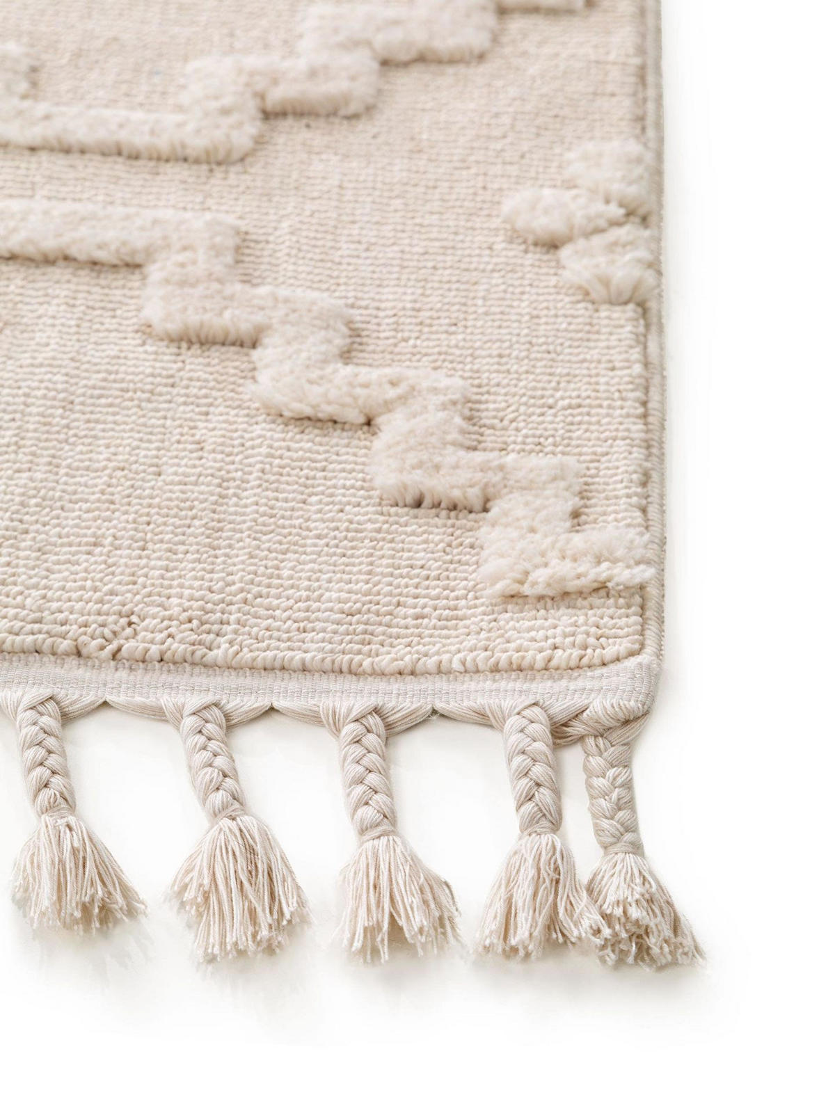 TEPPICH Teppich Oyo Beige - Beige, Textil (80/1cm) - KUNSTLOFT
