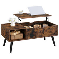 COUCHTISCH, Braun, mit Stauraum, Hebebrett, höhenverstellbar - Braun, Holzwerkstoff (50/100/43cm) - Kaket