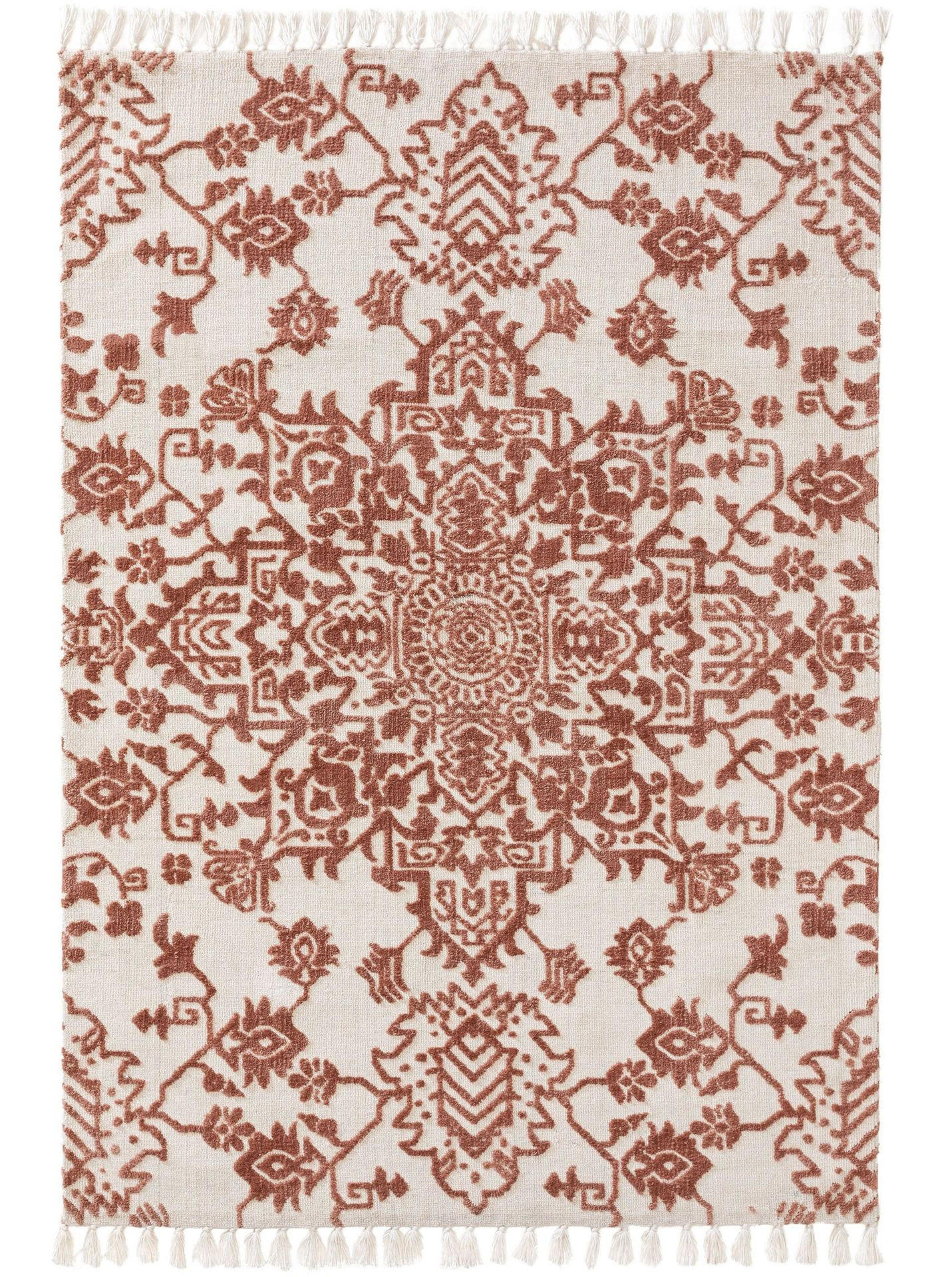 TEPPICH Teppich Elias Terracotta - Braun, Textil (120/1cm) - KUNSTLOFT