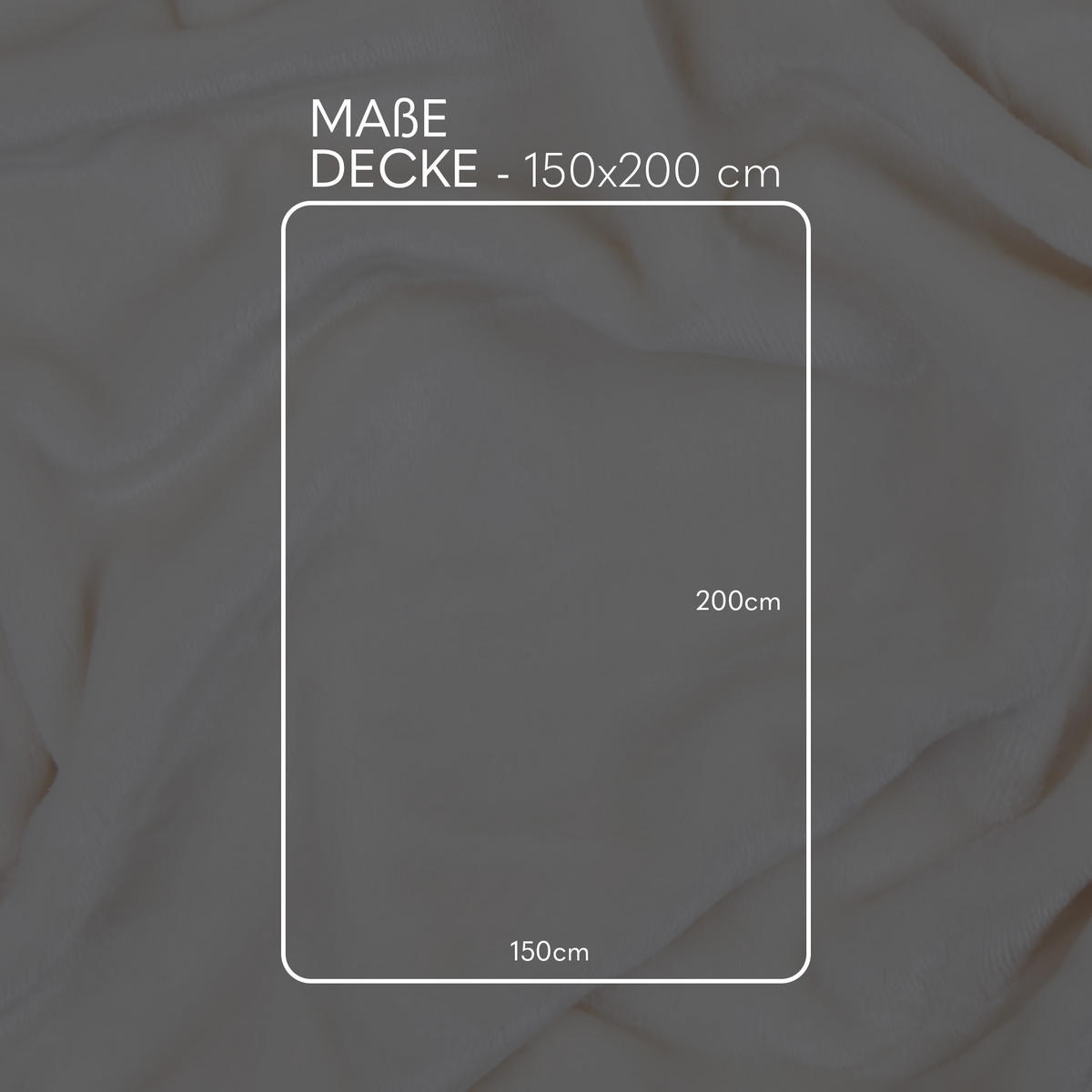 KUSCHELDECKE mit Cashmere Touch 150x200 cm Offwhite - Naturfarben, Textil (150/200cm)