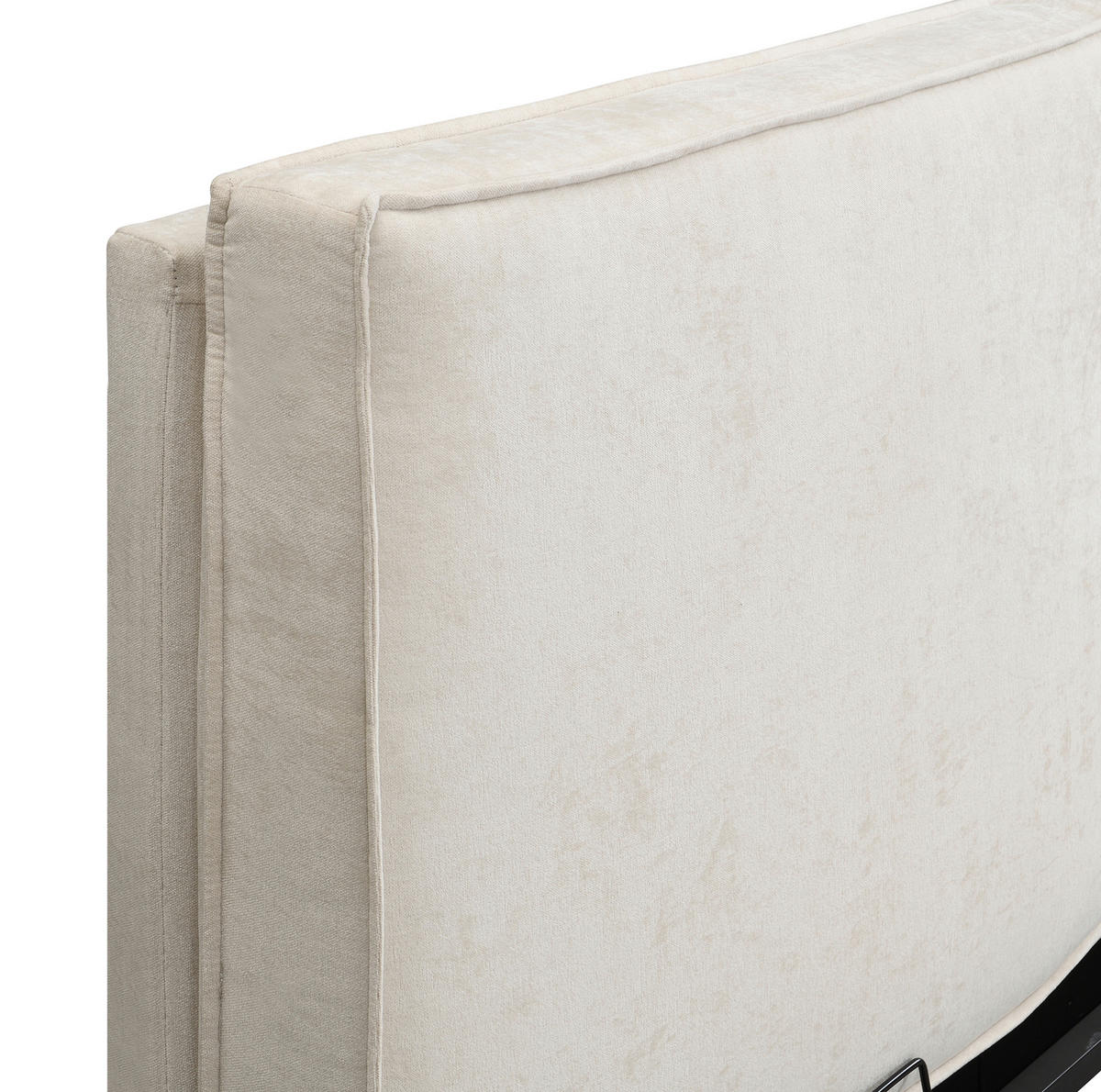 POLSTERBETT 180/200 cm mit Lattenrost, gepolstertem Kopfteil und matratzenfixierender Rahmenstruktur, Beige - Beige, Textil (180/200cm) - Redom