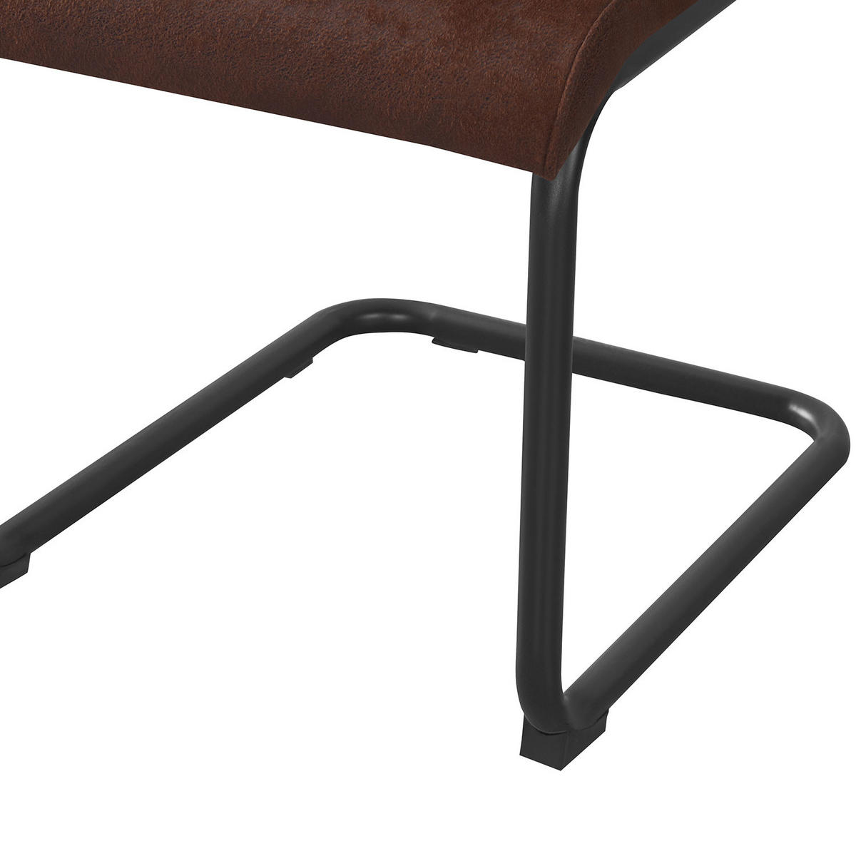 SCHWINGSTUHL THEO Braun 4 Stück - Braun, Textil/Metall (44/98/58cm) - B&D Home
