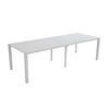 GARTENTISCH ausziehbar 52/260 cm, Weiß - Weiß, Metall (52/100/74cm) - Oviala