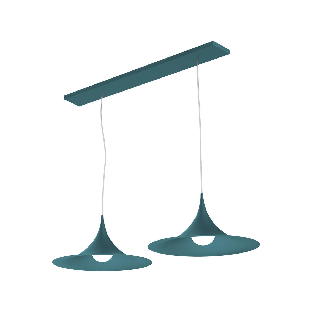 HÄNGELEUCHTE Louie X2 - Blau, Metall (33/70/16cm) - Lumicom