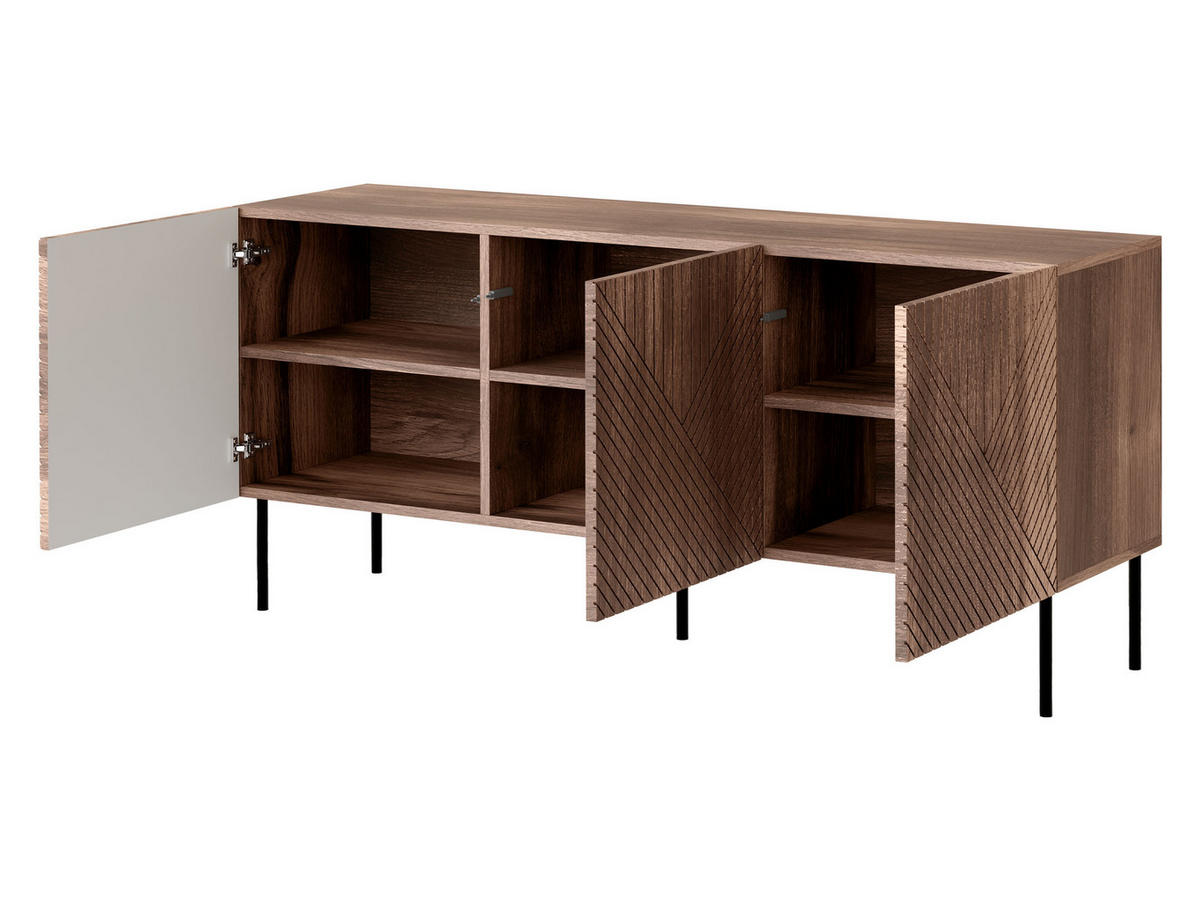 SIDEBOARD Art Deco Cashmere 3D 150 - Kaschmir, Holzwerkstoff/Metall (150/70/42cm) - MIRJAN24