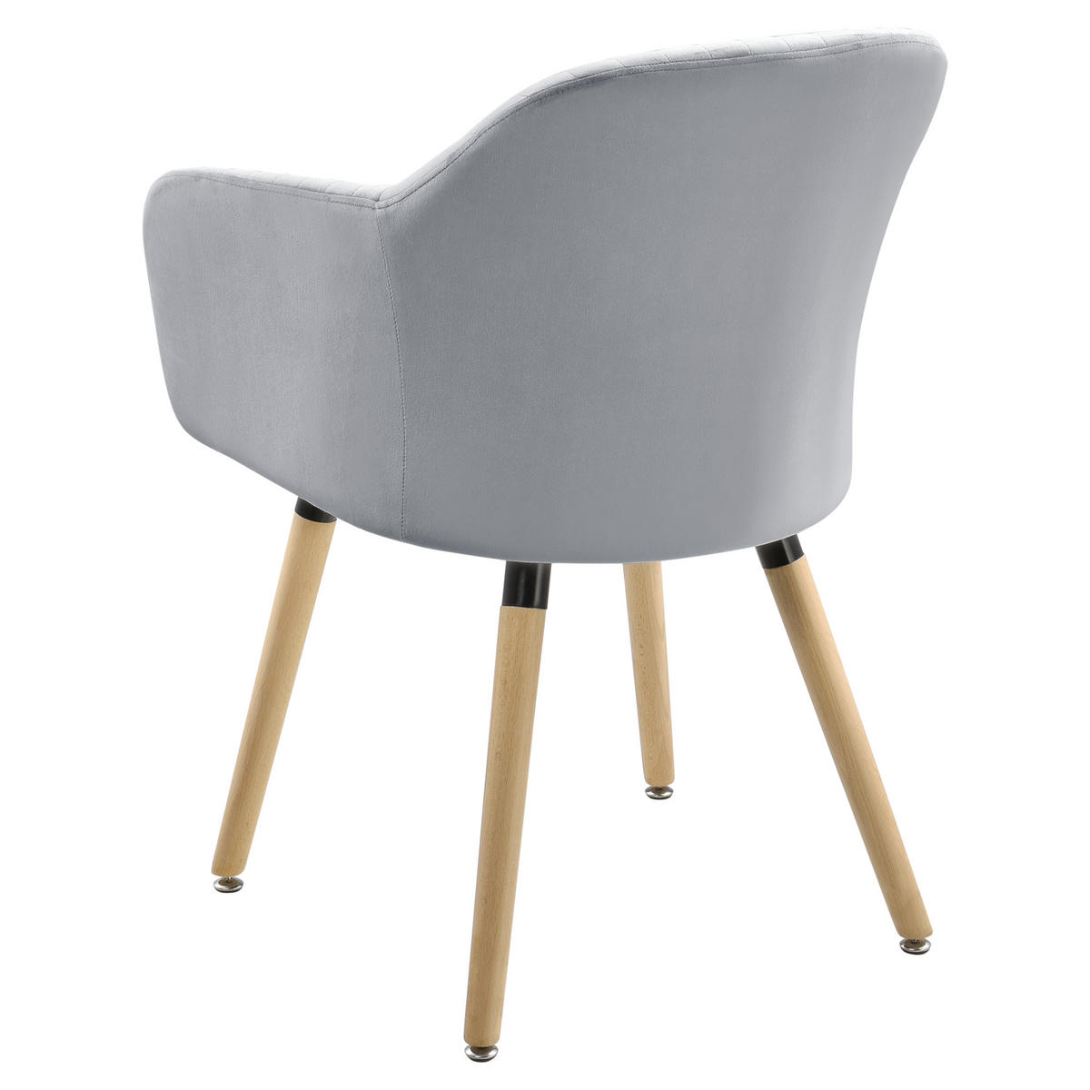 ESSZIMMERSTUHL Dover - Hellgrau, Textil (58/83/57cm) - [en.casa]