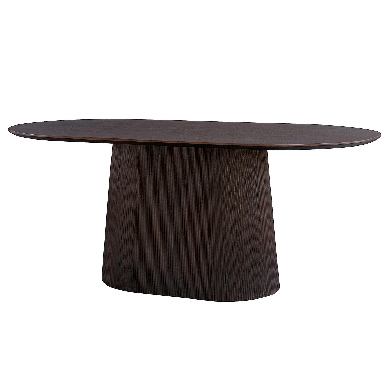MASSIVER ESSTISCH - Mango massiv - Dunkelbraun/Braun, Holz (100/180/76cm) - home24