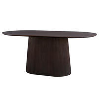 MASSIVER ESSTISCH - Mango massiv - Dunkelbraun/Braun, Holz (100/180/76cm) - home24