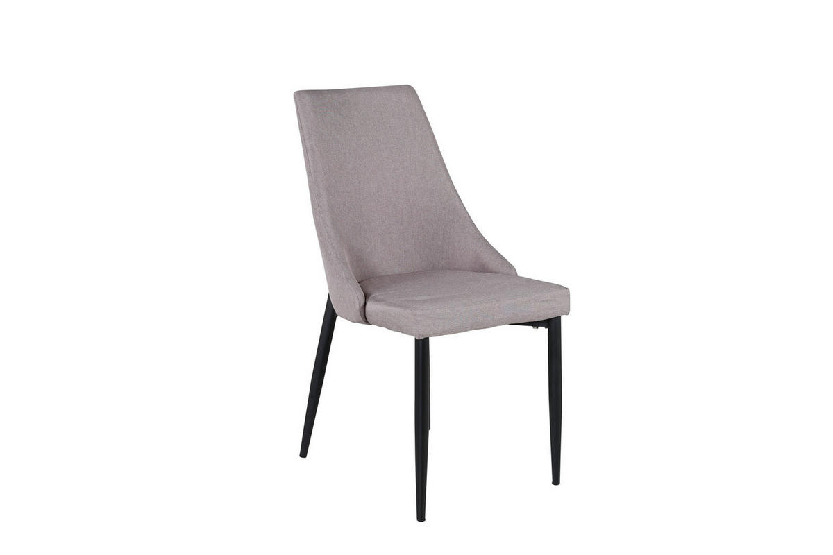 STUHL 2er-Set grau, schwarz - Grau, Holzwerkstoff (47/91/63cm) - ebuy24