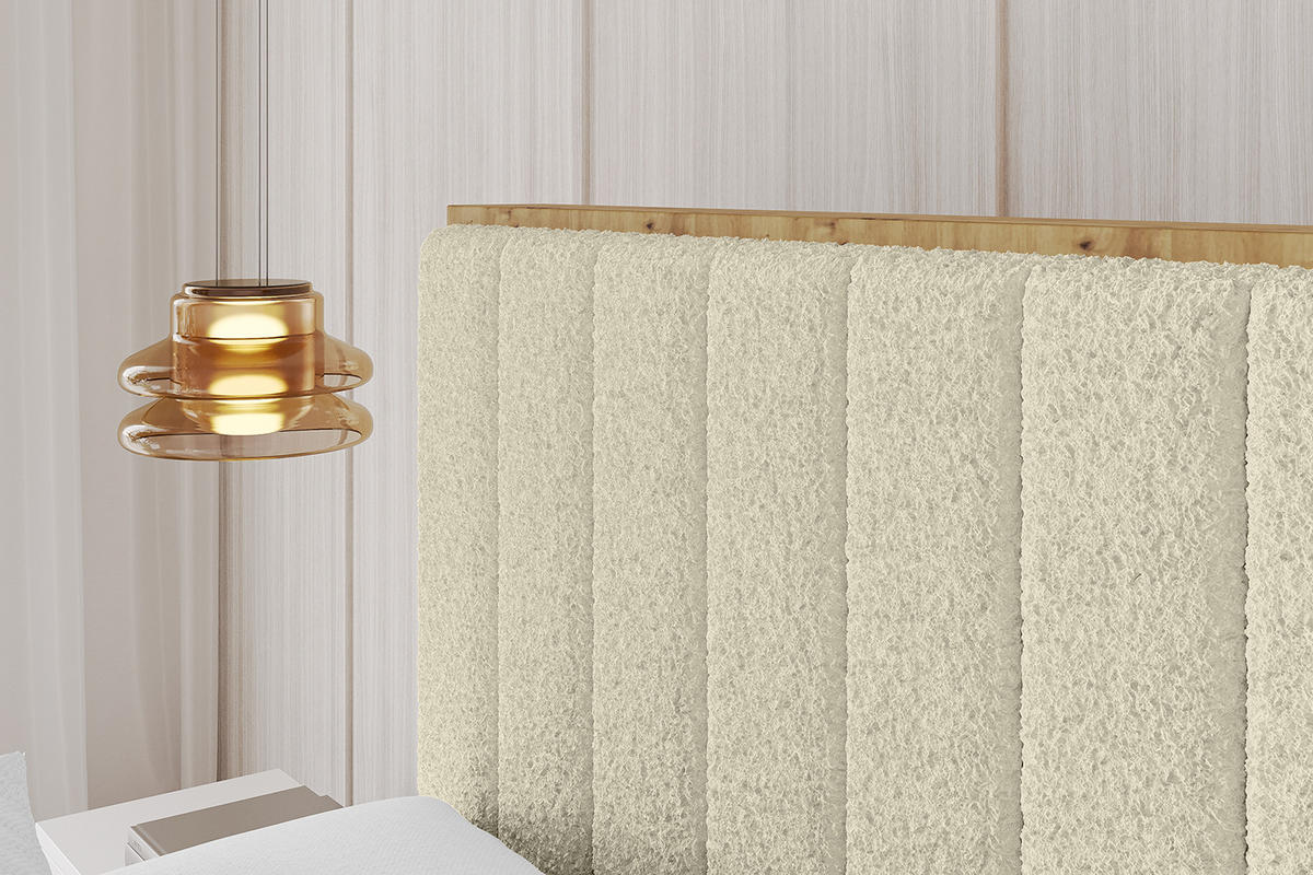 POLSTERBETT mit Bettkasten, Fußteil und Lattenrost, Boxbett ohne Matratze - ENZO4-Z 160x200 Beige - Taupe, Holzwerkstoff/Textil (160/200cm) - ALTDECOR