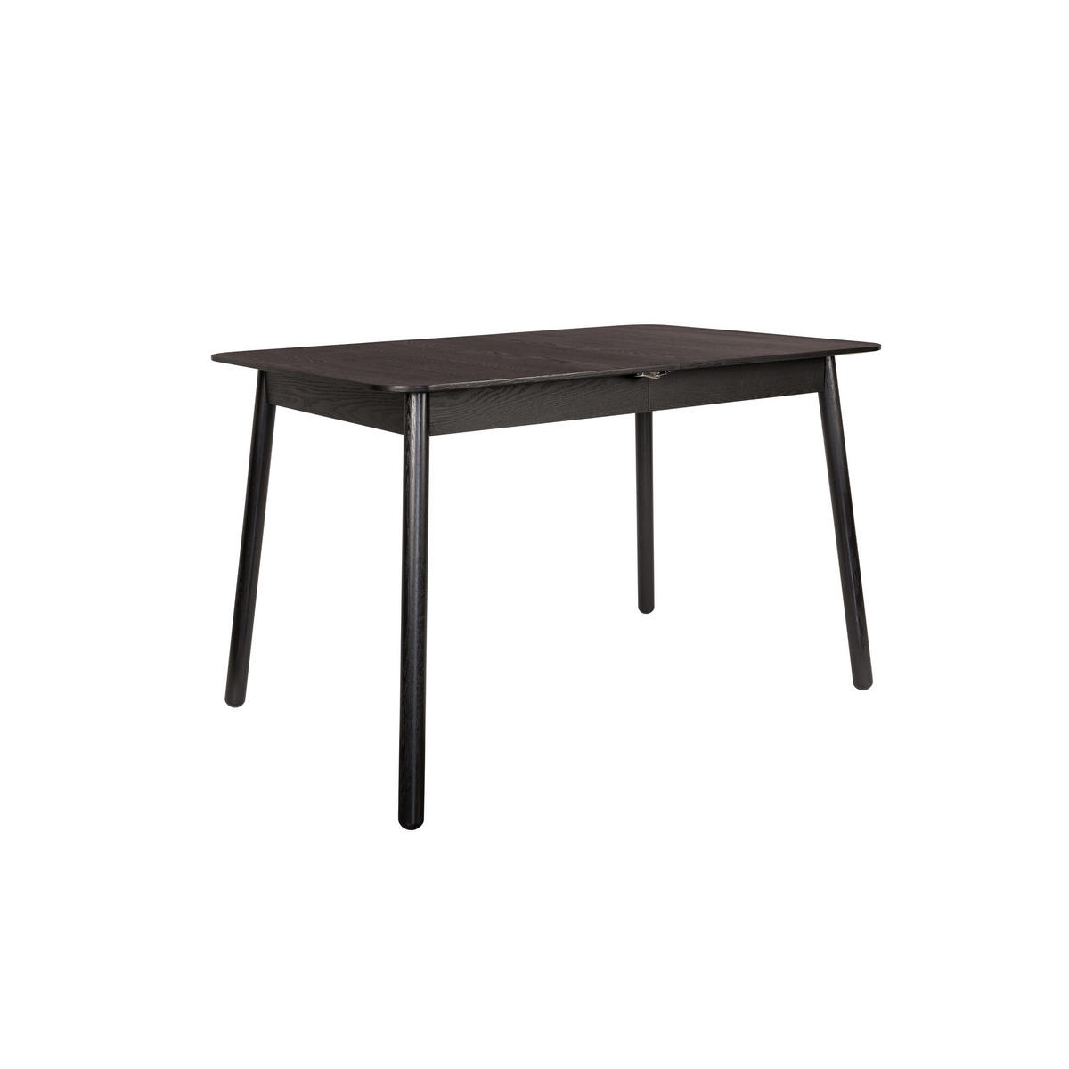 ESSTISCH Glimps Ausziehbarer 120/162x80 cm Schwarz - Schwarz, Holz (120/80/76cm) - Zuiver