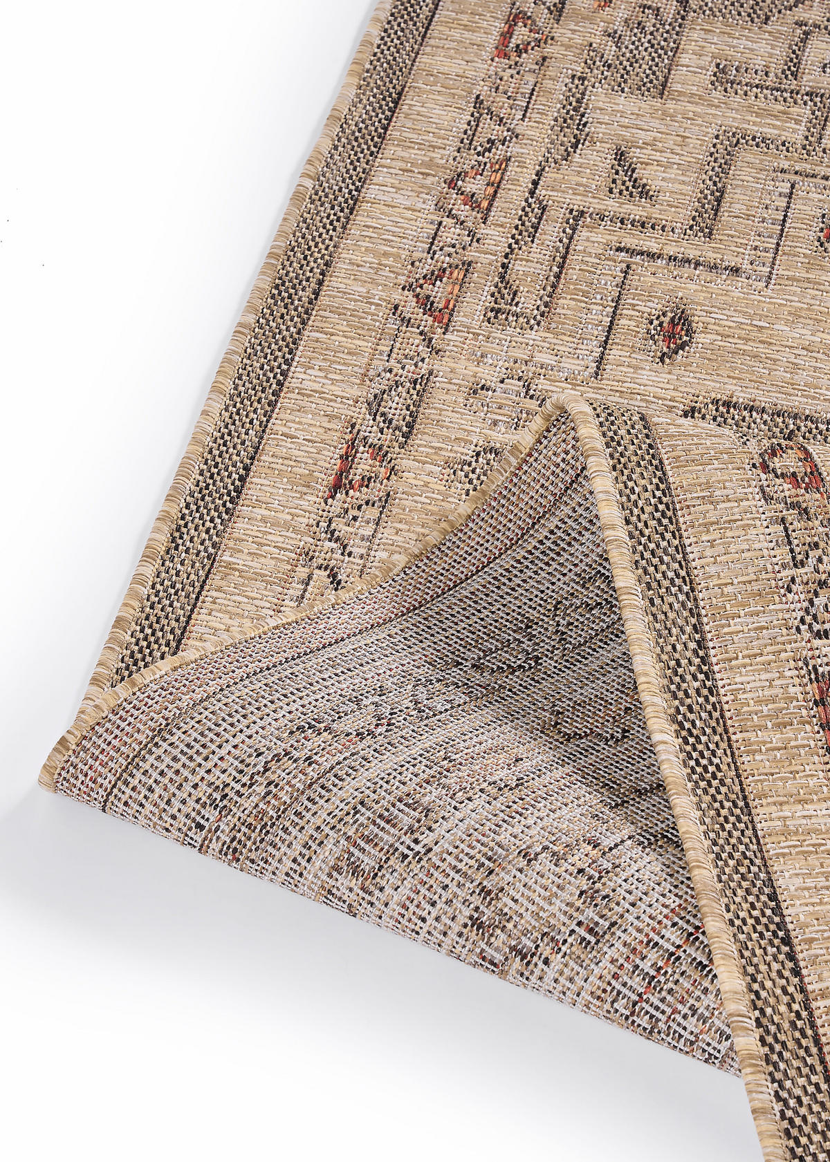 TEPPICH YUCANA Beige Outdoor Flachgewebe 120/170 cm - Beige, Textil (120/170cm) - Tapiso