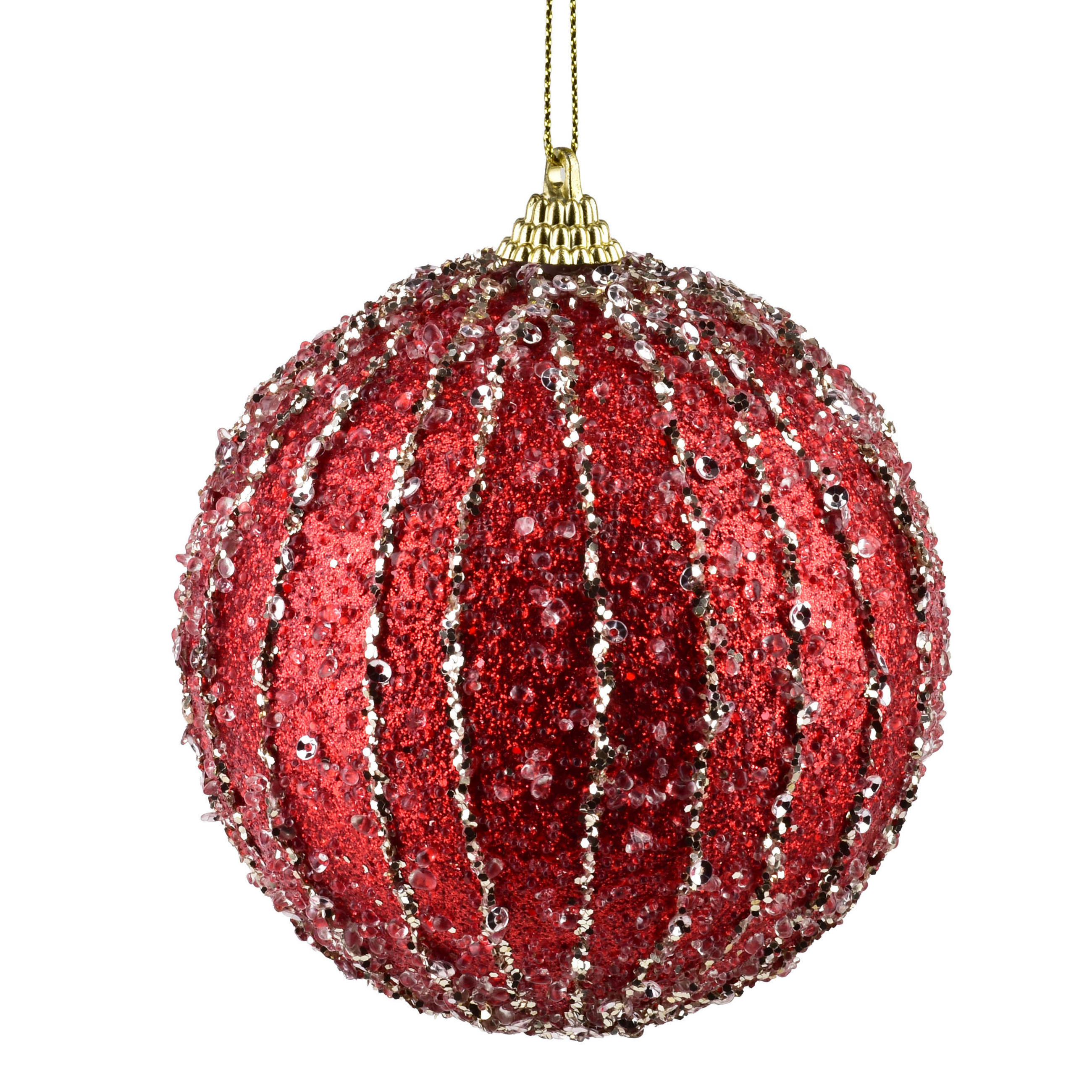 CHRISTBAUMKUGEL Santa Lila 10cm Styropor - Rot, Kunststoff (10/10/10cm) - Mondex