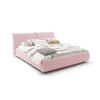POLSTERBETT HENRY Pink Cord - Pink/Schwarz, Textil (200/200cm) - KAWOLA