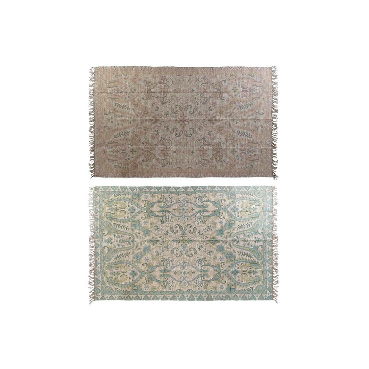 TEPPICH Rot grün Araber (200 x 290 x 0,5 cm) (2 Stück) - Multicolor, Textil (200/300cm) - DKD Home Decor